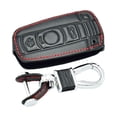 thumbnail image 4 of Leather Car Key Case Fob Cover for BMW E90 E60 E70 E87 1 3 5 Series X5 X6, 4 of 6
