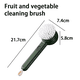 thumbnail image 2 of Cepillo limpiador de verduras, cepillo para fregar frutas, buen agarre, mango largo, cepillo para limpiar alimentos, utensilios de cocina multifuncionales, 2 of 5