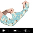 thumbnail image 3 of Fotbe White Geese and Flower UV Sun Protection Arm Sleeves - Tattoo Cover Up - Basketball Arm Sleeve UPF 50 Cooling for Men Women, 3 of 8