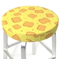 thumbnail image 3 of Balery Toast Fundas de asiento para taburete de bar redondo de tela de terciopelo ajustables que protegen de arañazos y manchas para sillas de 14 a 17 pulgadas.-12 inch, 3 of 7