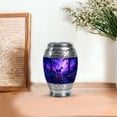 thumbnail image 7 of JAGASY Unicorn Small Memorial Cremation Urn for Girls, Blue Keepsake Urns for Human Ashes, Sunset Forest Trees Decorative Urns for Friends, Funeral Mini Urn for Boys, (3 Inch), 7 of 7