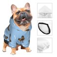 thumbnail image 3 of Fotbe french Bulldog Face Sudadera con Estampado para Perros Pequeños – Suéter con Capucha para Mascotas, Tela Suave de Forro Polar con Bolsillo-Medium, 3 of 7
