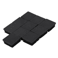 thumbnail image 1 of 200 Pcs Plastic Square Blanking End Cap Tubing Tube Inserts 38mm x 38mm, 1 of 7