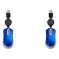 thumbnail image 4 of braveheart Computer for Ultra-lightweight Mouse Wired Optical 1000 DPI Universal Telescopic Retractable Gaming Mice for Kids Blue 2Set, 4 of 6