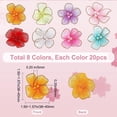 thumbnail image 2 of 160Pcs 40mm 8 Colors Organza Flower Appliques with Beads Floral Tiny Daisy Embellishments for DIY Sewing Craft Clothes Hair Bows Flower Making Wedding Party Bridal Dress Decoration Colorful, 2 of 7