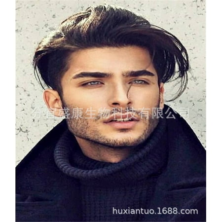 European and American wigs men's chemical fiber high temperature silk  hairstyle rose net fashion black handsome boys wig wholesale Picture |  Walmart Canada