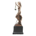 thumbnail image 3 of Statue de Déesse de la Justice Grecque la Justica avec Épée et Écailles sur Base, 3 of 8