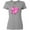 AC-Heather Grey, variant on Inktastic Breast Cancer Awareness Pink Ribbon Around Heart Women's T-Shirt