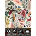 thumbnail image 7 of Watercolor Flowers Cloth Napkins Set of 6 Reusable Dinner Napkins, Rustic Spring Floral Botanical Beige Cocktail Napkin Washable Table Napkins for Wedding/Holiday Party/Baby Shower 20"x20", 7 of 7