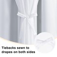 thumbnail image 4 of Cortinas Hiasan opacas de color blanco grisáceo con revestimiento transparente de 132 x 160 cm, 4 of 7
