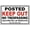 Warning Sign 4, variant on Keep Out Do Not Climb Fence Warning Sign - 8"x12" Tin Metal Vintage Wall Decor, Suitable for Home Farm Bar Coffee Shop Club