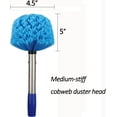 thumbnail image 4 of BsBsBest Cobweb Duster with 6ft Extension Pole, Medium Stiff Bristles Cobweb Duster Head & Stainless Steel Pole for Outdoor Indoor Cleaning, 4 of 6