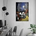 thumbnail image 6 of Mexican Day of The Dead Cartoon Art Tattoo Couple Wedding Art Cool Skull Canvas Wall Art Poster Decorative Bedroom Modern Home Print Picture Artworks Posters 24x36inch(60x90cm), 6 of 6