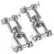 thumbnail image 5 of 2 grilletes giratorios de anclaje de acero inoxidable 304 con conector de anillo giratorio y seguro M8, 5 of 14