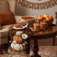 thumbnail image 6 of Fall Table Runner,13x72 Inch Pumpkins Fall Decorations for Home Party,Thanksgiving Dinner Table Centerpiece Layout,Seasonal Kitchen Decor,Wine, 6 of 6