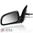 thumbnail image 2 of Damcidoi 2pcs Left & Right Side Paintable Manual Adjustment Exterior Door Rear View Mirror ABS for Chevy for Aveo LS/LT 07-11 & Base 08-11 Black 96458087 96600801, 2 of 7