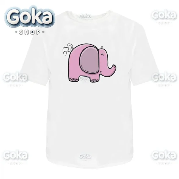Camisetas con estampado de elefante rosa para hombre ropa nueva en camisetas y camisetas de algodón para mujer Camiseta estampada Y2K ropa bonita y divertida