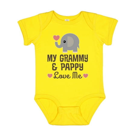 

Inktastic My Grammy and Pappy Love Me Grandchild Gift Baby Boy or Baby Girl Bodysuit