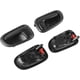 thumbnail image 1 of Paquete de 4, manija de puerta interior delantera trasera de repuesto para Toyota Corolla en el interior, color negro, 1 of 5