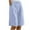 Light Blue, variant on Ahdbta Womens Cotton Linen Bermuda Shorts Wide Leg Knee Length Summer Casual Long Shorts High Waisted Drawstring Shorts with Pockets