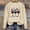 Beige, variant on Aimik Women Christmas Meowy Catmas Sweatshirt Cute Xmas Cats Graphic Crewneck Sweater Long Sleeve Oversized Pullover Tops-Beige M