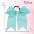 thumbnail image 6 of Motique Accessories Jumbo Hair Bow Pony with Tails (Mint), 6 of 6