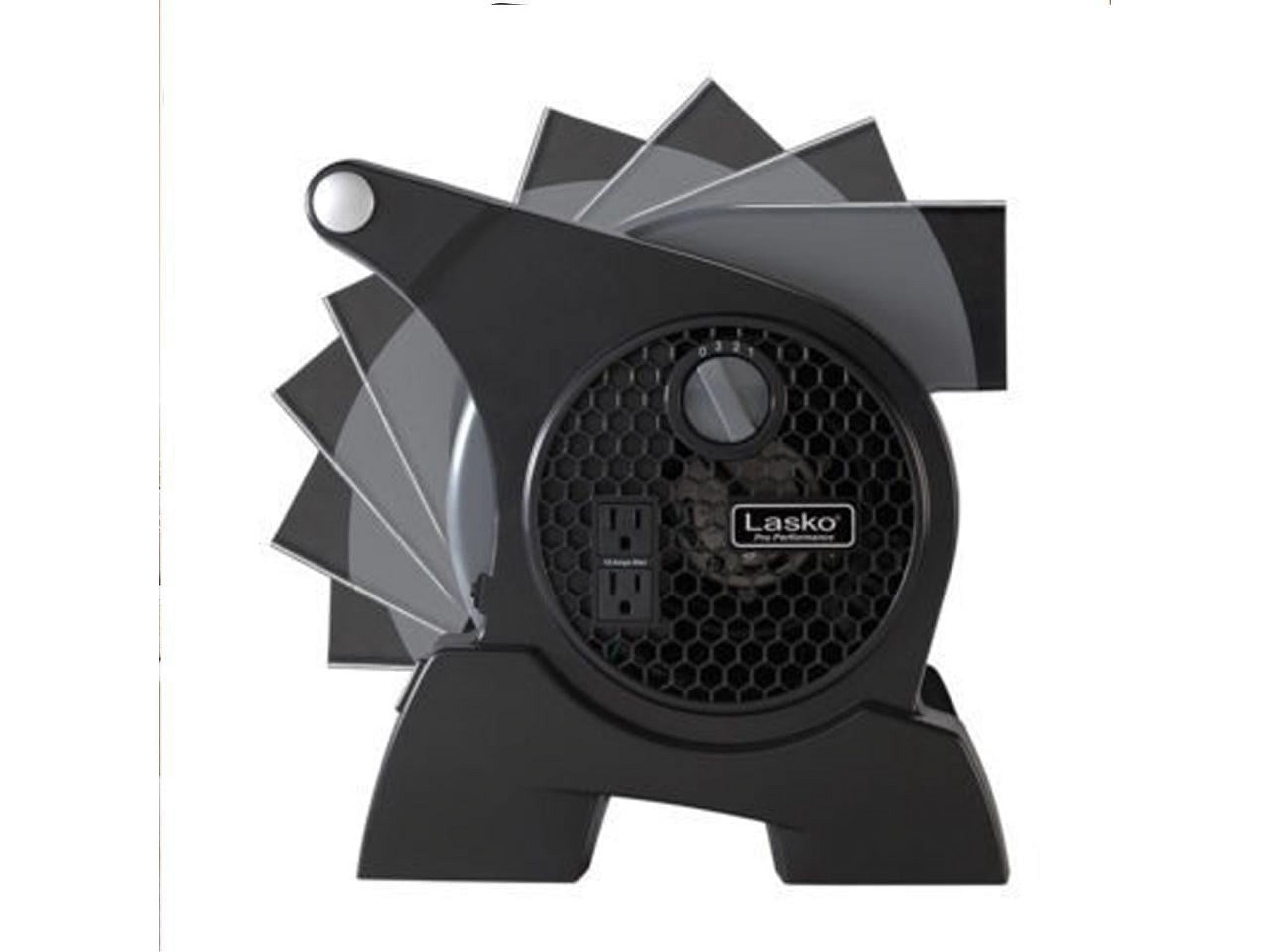 Lasko Pro Performance High Velocity Utility Fan With Integrated Power ...