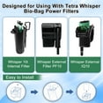 16 Pack Filter Cartridge for Tetra Whisper BioBag Filters, Medium