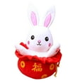 thumbnail image 2 of GROWTH TANK Rabbit Table Ornament Cute Model Simulation Soft Stuffed Animal Doll Throw 42CM, 2 of 9