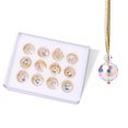 thumbnail image 4 of MODANU 12 Pcs Christmas Ball Ornaments 0.86" Crystal Glass Balls Mini Colorful Prism Balls Crystal Christmas Tree Ornaments Decorative Hanging Ornaments(Crystal AB), 4 of 8