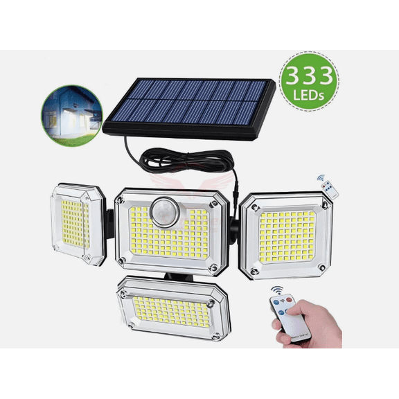 3000LM 333 LED Solar Lights Outdoor Waterproof Motion Sensor Security Wall Lamp