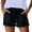 Black, variant on Jean Shorts Women Lounge High Waisted Jean Shorts Pull On Plus Size Drawstring Beach Shorts with Pockets, Pink M