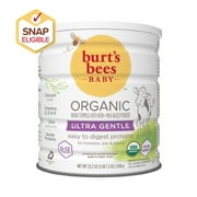 Burt’s Bees Organic Infant Formula with Iron, Reduced Lactose, Ultra Gentle, 23.2 oz.