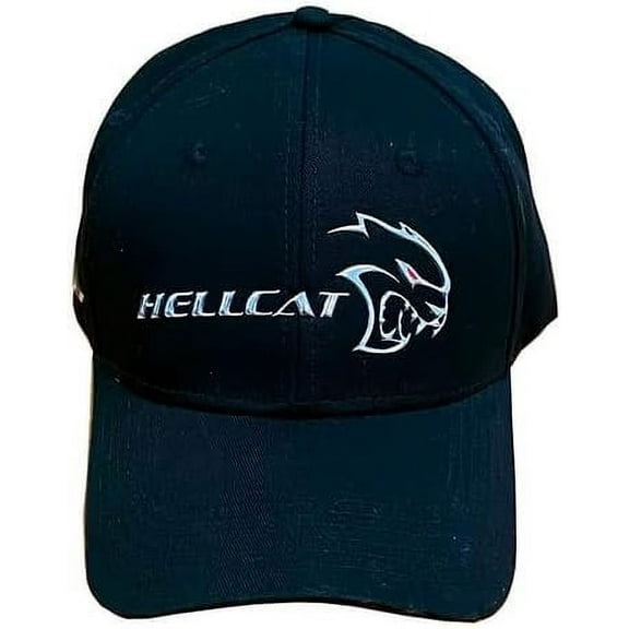 Dodge SRT Hellcat Liquid Metal Logo Hat - Charger/Challenger Cap Black