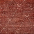 thumbnail image 1 of Ahgly Company Indoor Square Mid-Century Modern Orange Oriental Area Rugs, 7' Square, 1 of 6