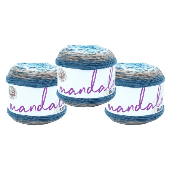 Lion Brand Mandala® Baby Yarn #3 Light/DK weight Acrylic yarn, 150g/ 540m, 3-CT
