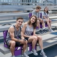 thumbnail image 6 of Stadium Seat for Bleachers with Back Support and Wide Padded Cushion Stadium Chair - Includes Shoulder Strap and Cup Holder, 6 of 12