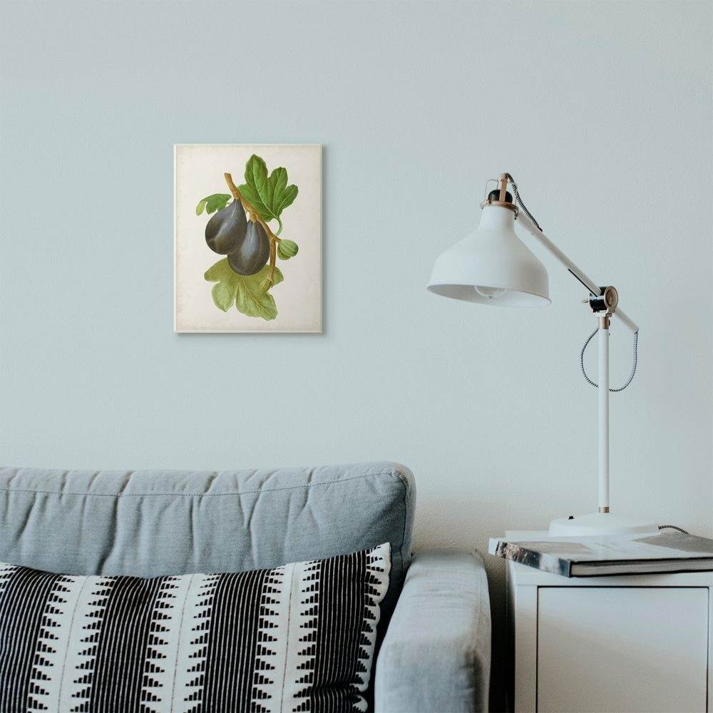 Stupell Industries Vintage Fruit Plum Painting Wall Plaque Art by Vision Studio