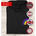 thumbnail image 2 of S4E Men's Rainbow Flag LGBTQ Gay Pride Hoodie Sweatshirts Medium Black, 2 of 4