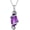 Amethyst Purple, variant on THOYAS 925 Sterling Silver Vintage Snake Pendant Necklace with 12 Months Birthstone Jewelry Gifts for Women