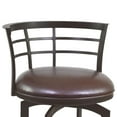 thumbnail image 4 of Viper 30" Bar Height Swivel Barstool in Auburn Bay finish with Brown Faux Leather, 4 of 4