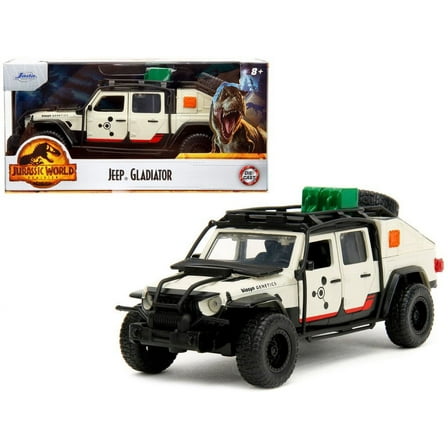 2020 Jeep Gladiator Pickup, Jurassic World - Jada Toys 34465/24 - 1/32 Scale Diecast Car