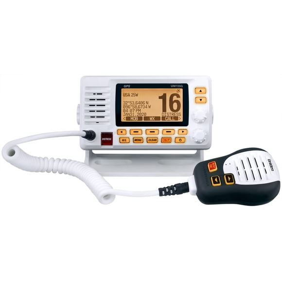 Radio VHF marina Uniden UM725G en todos los EE. UU., Canadá, Internacional Ch.