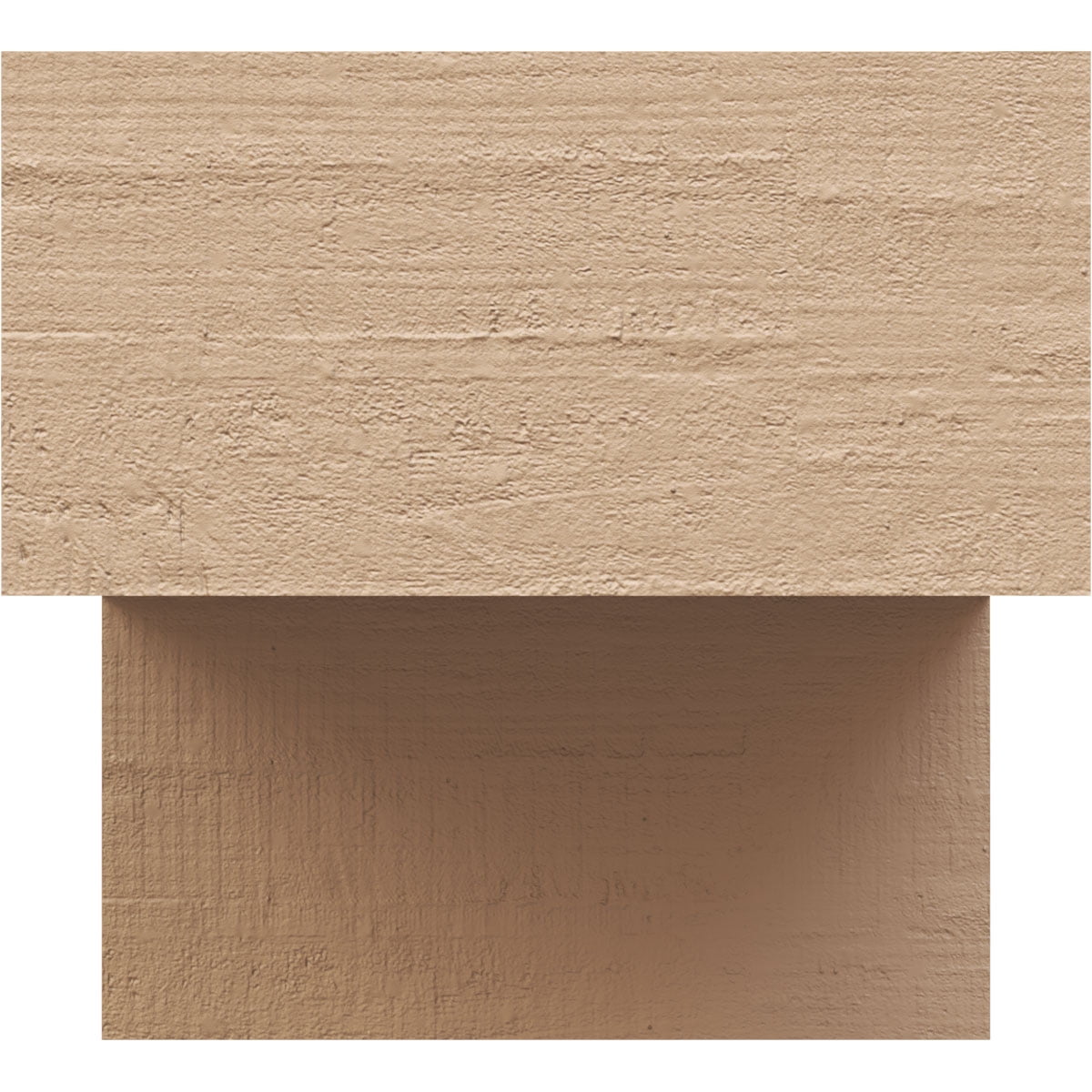 5"W x 5"D x 5"H Wide Chapel Hill Rough Cedar Woodgrain TimberThane Corbel, Primed Tan