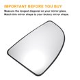 thumbnail image 3 of Right Passenger Side Rearview Mirror Glass Replacement Non-heated White Glass Fit for Citroen JUMPER, 3 of 6