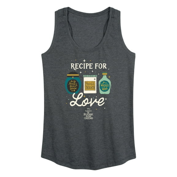 The Nightmare Before Christmas - Recipe For Love - Women's Racerback Tank Top
