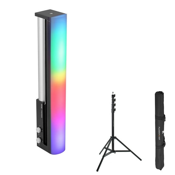 Zhiyun CINEPEER C100 1.2' 100W Portable RGBWW LED Light Wand, Bundle with 9.5' Pro Air-Cushioned Light Stand