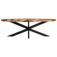 Dining table 240x100x75 cm acacia wood honey coloured