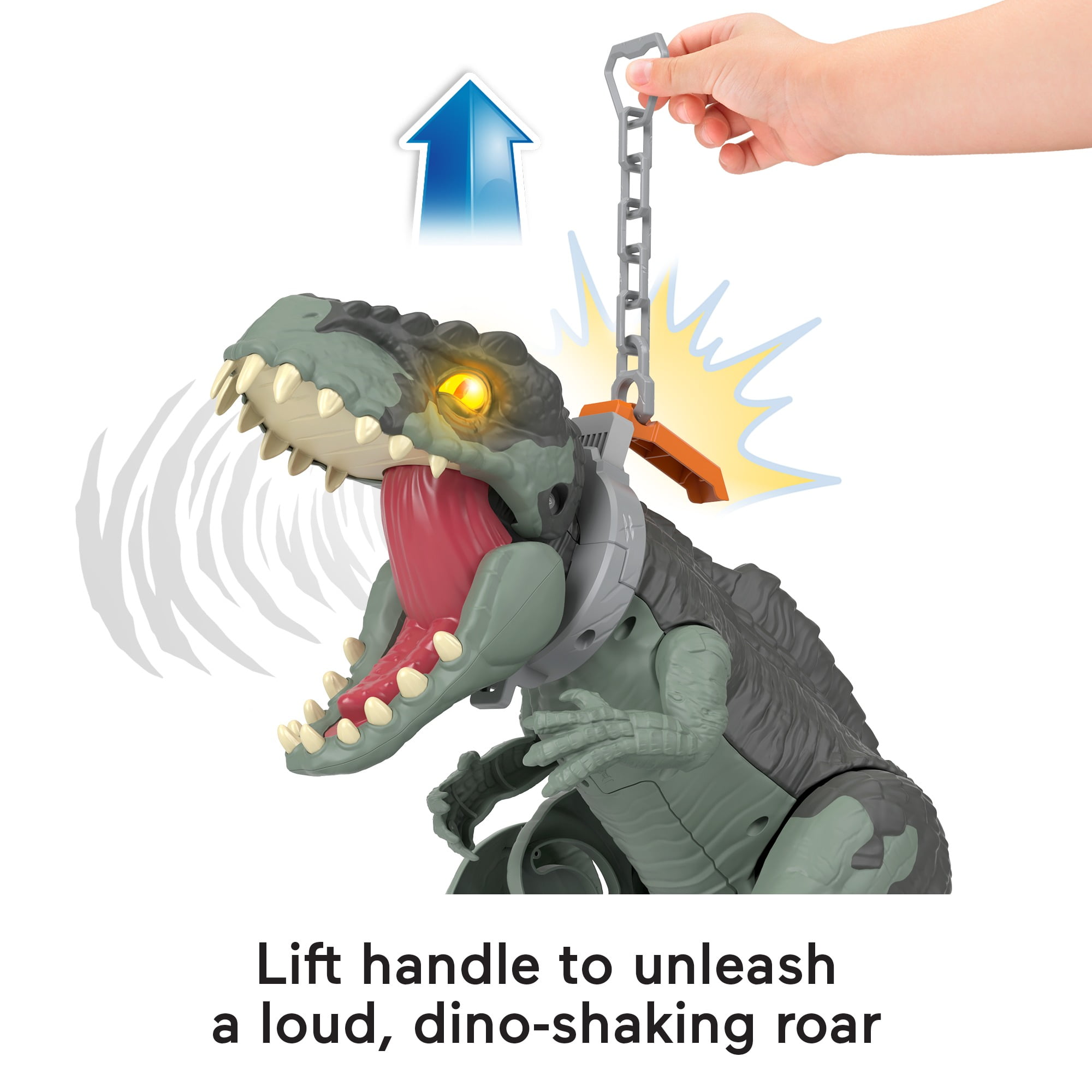 Imaginext Jurassic World Dominion Mega Stomp & Rumble Giga Dinosaur Toy with Lights & Sounds