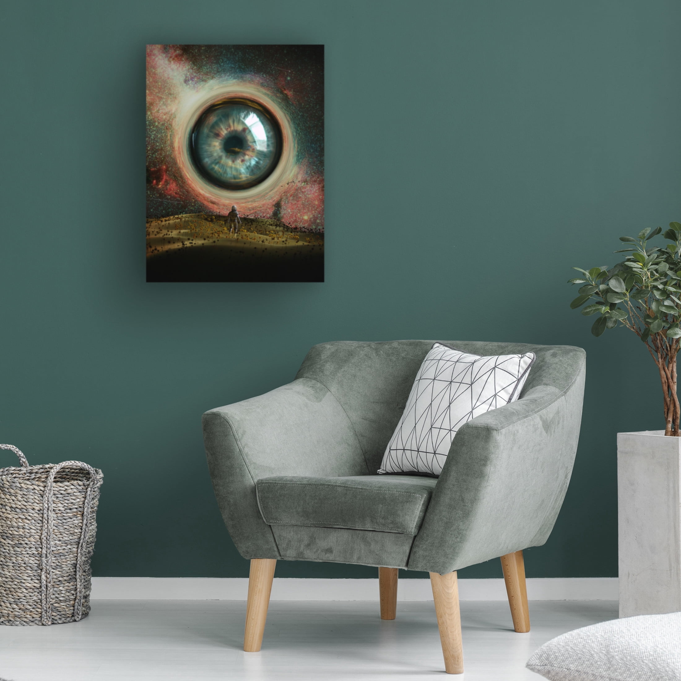 Canvas Wall Art - Francis Minoza 'Eye' Wall Art for Living Room, Bedroom, or Office D?cor by Trademark Fine Art - 14 x 19 Inches